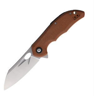 Rough Rider Linerlock Brown Linen Micarta