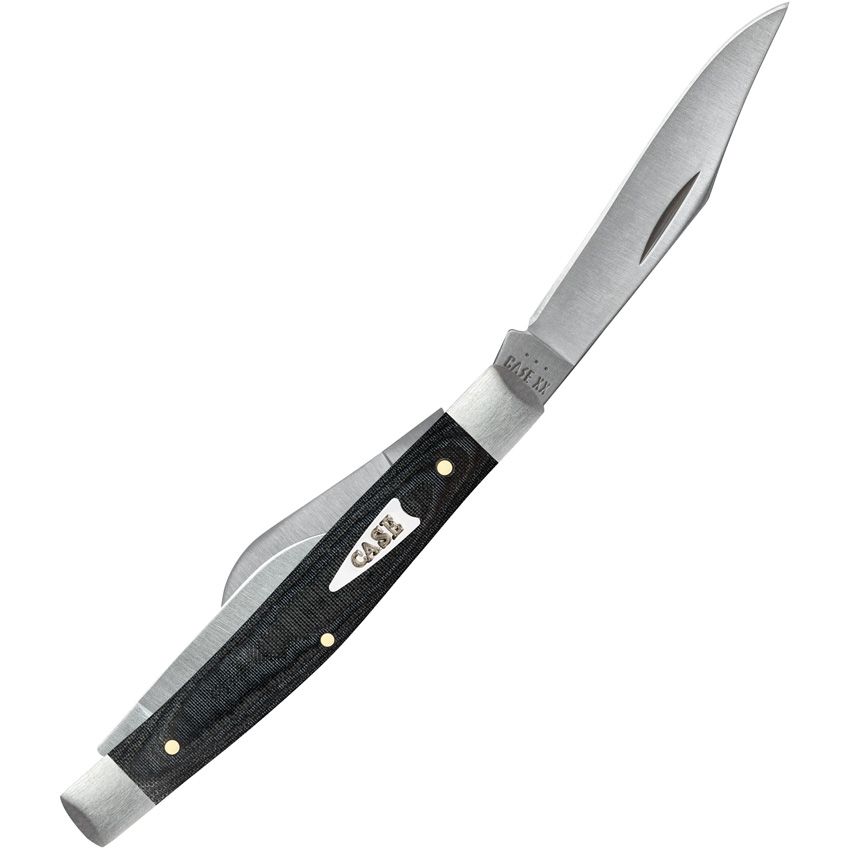 Case Cutlery Stockman Black Micarta Folding Knife CA27818