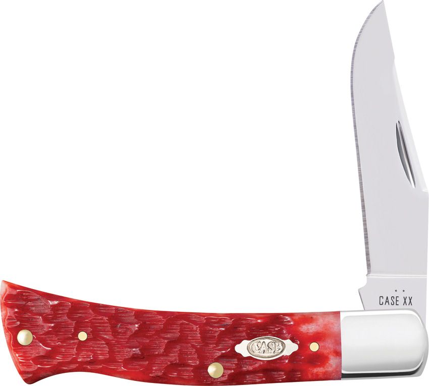 Case Cutlery Axe Handle Dark Red Bone Folding Knife CA31942