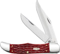 Case Folding Hunter Dark Red Peach Seed Jigged Bone