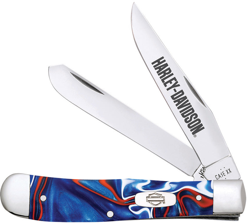 Case Harley-Davidson Trapper Patriotic Kirinite