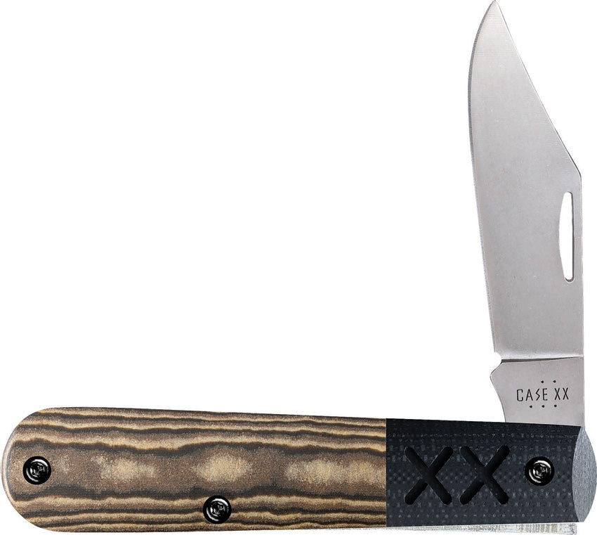 Case Crossroads XR Barlow Black and Tan Richlite S35VN