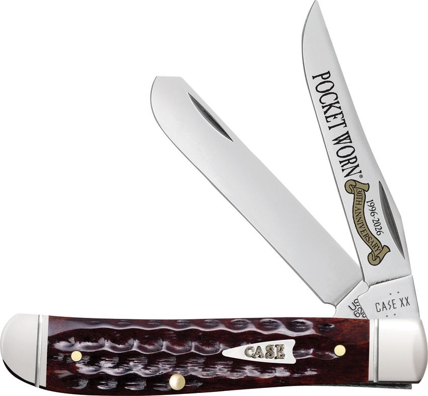 Case Cutlery Mini Trapper Mahogany Bone Folding Knife CA55231