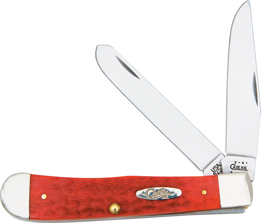 Case Trapper Red Jigged Bone Stainless