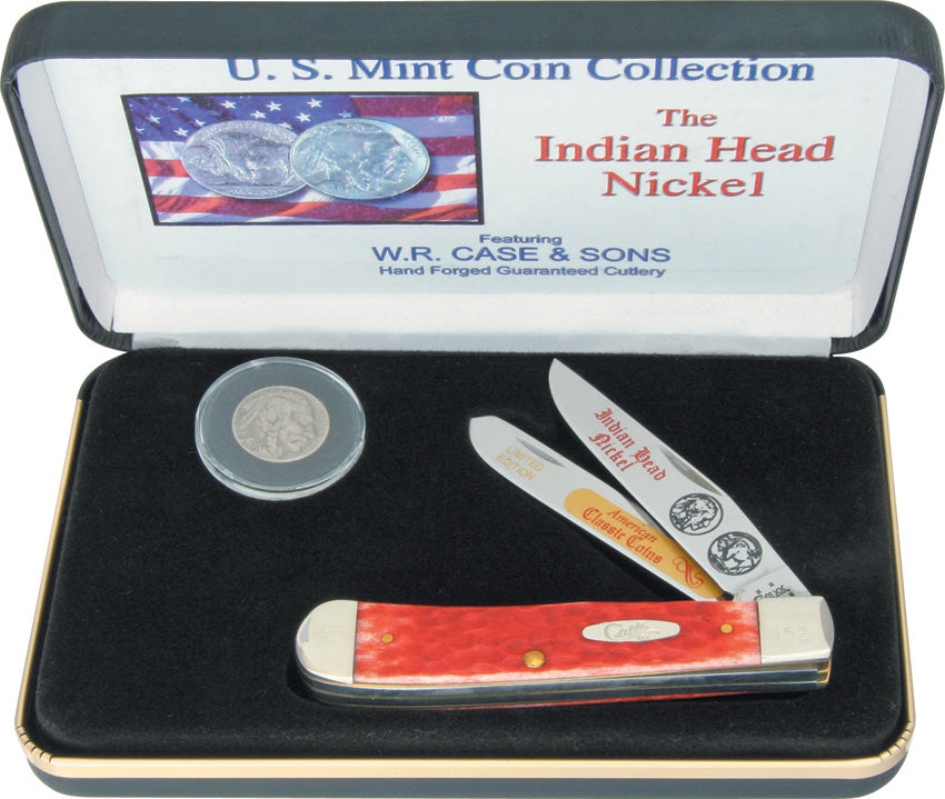 Case Indian Head Nickel Trapper Set