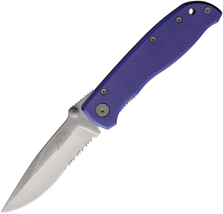 Hard Hat Lockback Purple Aluminum