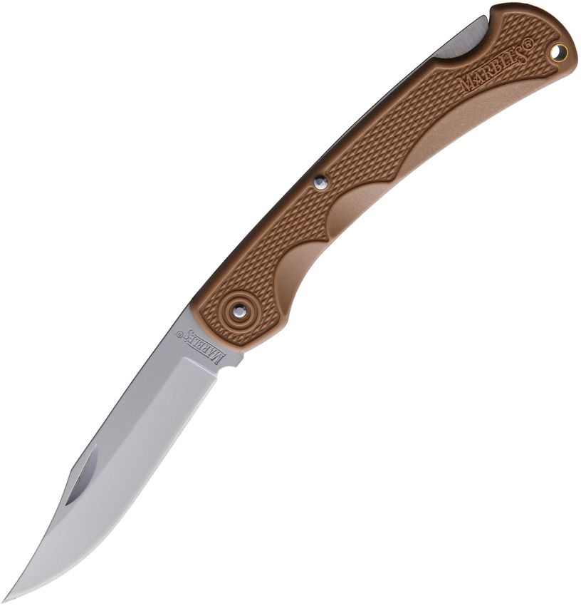 Marbles Lockback Desert Tan Folding Knife MR566