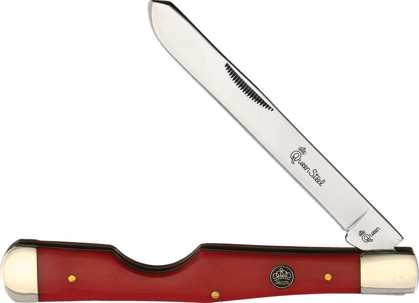 Queen Easy Open Folding Knife Red Handle QN62R