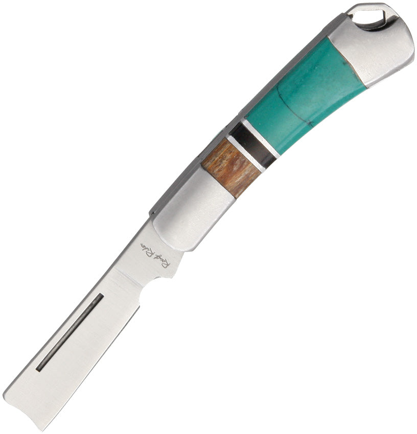 Rough Rider Turquoise Mini Razor Folder