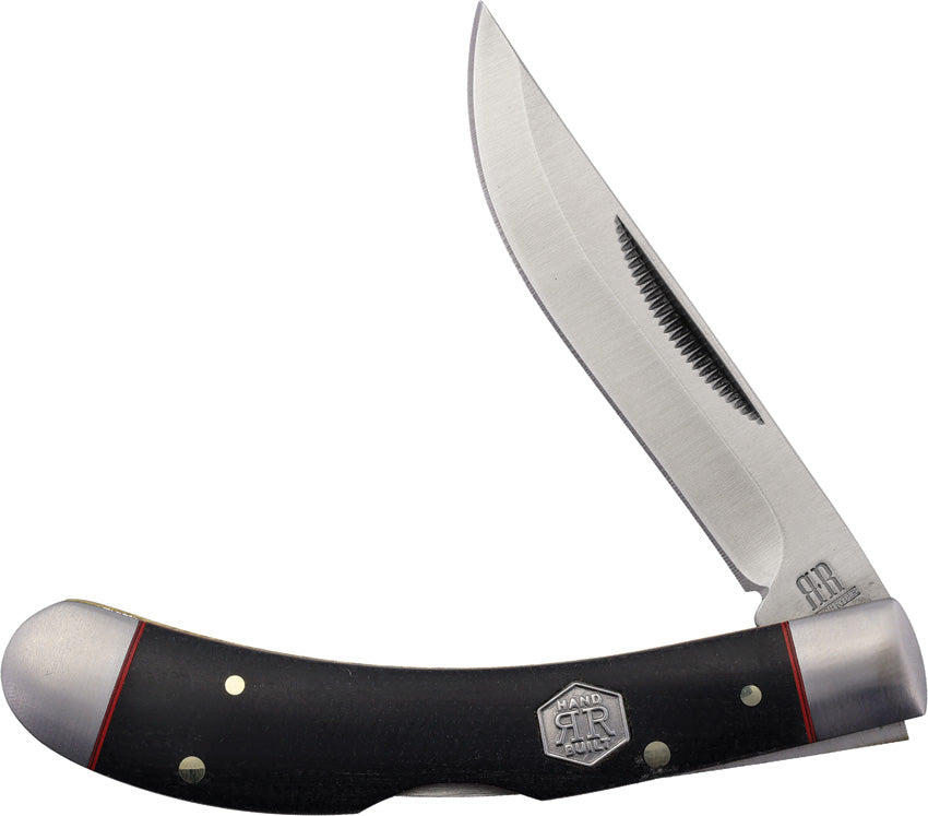 Rough Rider Bow Trapper Lockback Black Micarta