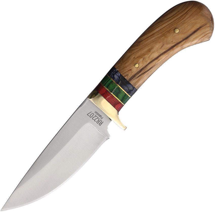 Rough Rider Wood Handle Skinner Fixed Blade Knife RR2207