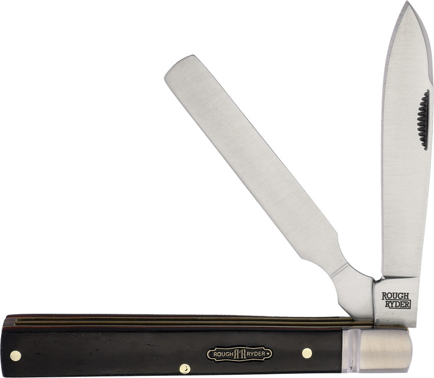 Rough Rider Bearhead Doctor's Knife Pakkawood