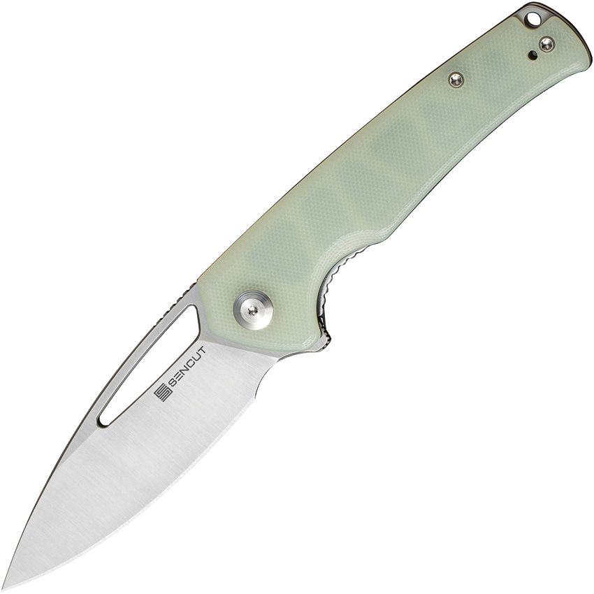 SENCUT Mims Linerlock Folding Knife Jade G10 S210132