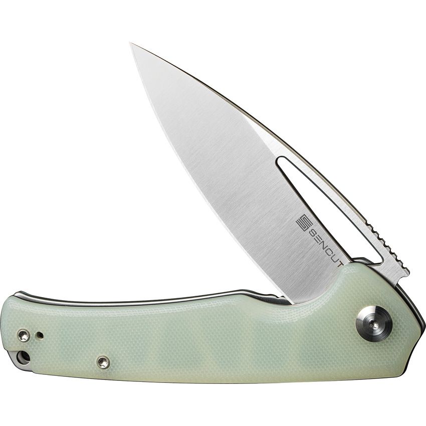 SENCUT Mims Linerlock Folding Knife Jade G10 S210132