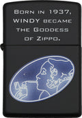 Zippo Windy Lighter Black Matte